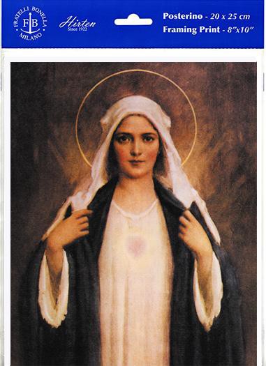 Immaculate Heart of Mary 8 x 10" Print - Unique Catholic Gifts