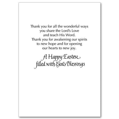 With Warm Appreciation at Easter Father Greeting Card - Unique Catholic Gifts