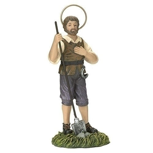 St. Isidore Figurine Statue   (4 1/2") - Unique Catholic Gifts