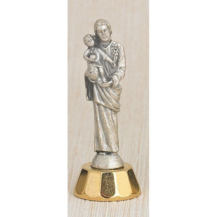 St. Joseph Mini Statue Adhesive Bottom. 3" - Unique Catholic Gifts