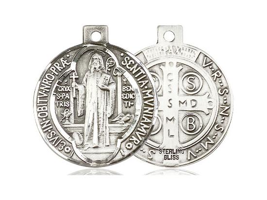 St Benedict Medal Round (1") - Unique Catholic Gifts