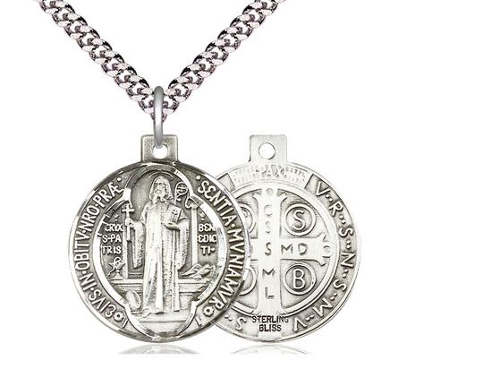 St Benedict Medal Round (1") - Unique Catholic Gifts