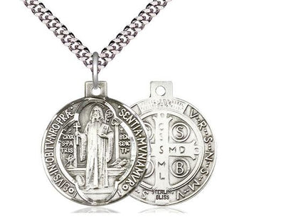 St Benedict Medal Round (1") - Unique Catholic Gifts