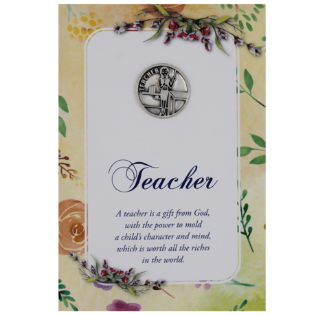 Teachers are a Gift Token Greeting Card - Unique Catholic Gifts