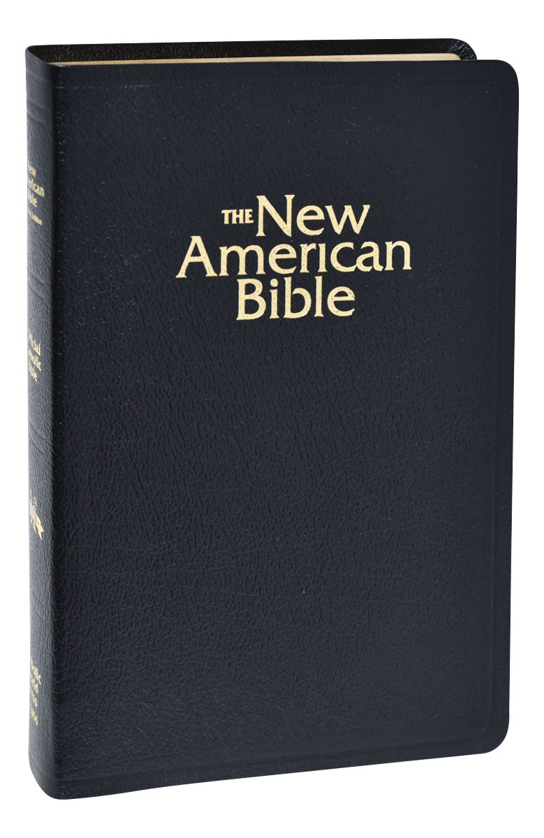 New American Bible (NAB) Deluxe Gift Bible (Bonded Leather) Black - Unique Catholic Gifts