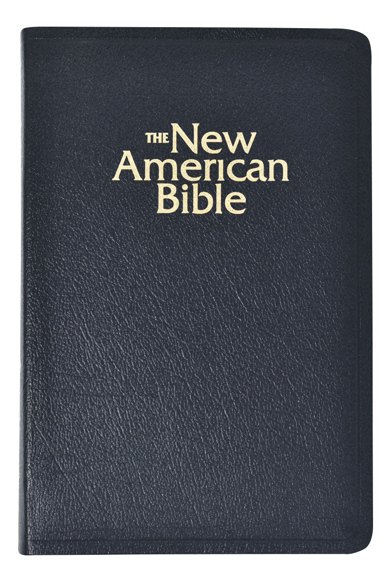 New American Bible (NAB) Deluxe Gift Bible (Bonded Leather) Black - Unique Catholic Gifts