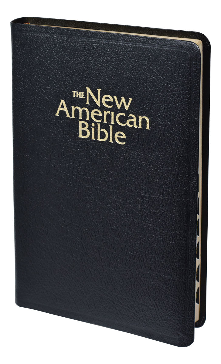 New American Bible (NAB) Deluxe Gift Bible (Bonded Leather) Black INDEXED - Unique Catholic Gifts