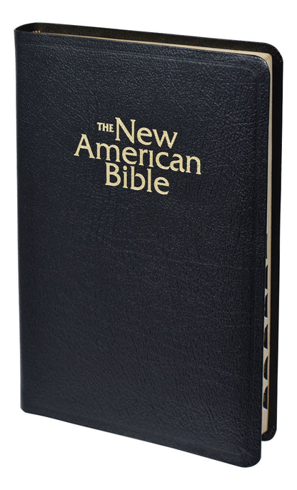 New American Bible (NAB) Deluxe Gift Bible (Bonded Leather) Black INDEXED - Unique Catholic Gifts