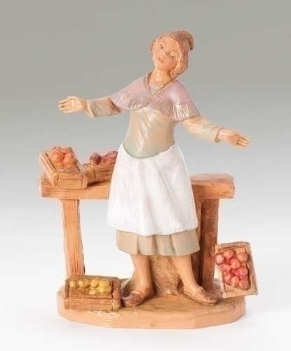 Zofia Fruit Merchant Nativity Figure 5" Scale (Fontanini) - Unique Catholic Gifts