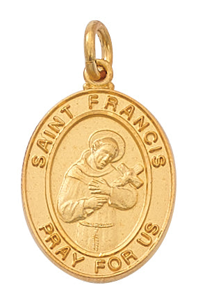 (J683fr) G/ss St Francis 18" Ch & Bx - Unique Catholic Gifts