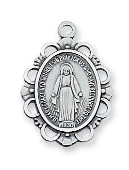 Sterling Silver Miraculous Medal  3/4" - Unique Catholic Gifts