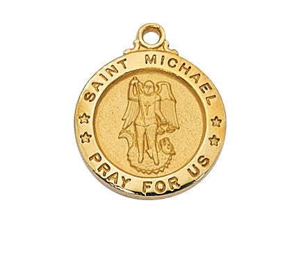 (J700mk) G/ss St. Michael 18" Ch & Bx - Unique Catholic Gifts