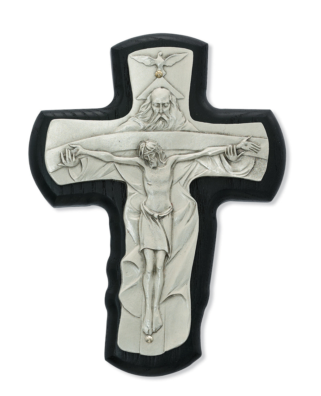 (81-43) 5 1/2" Black Trinity Crucifix - Unique Catholic Gifts