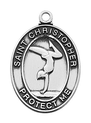 (L676gy) Ss Gymnastic Md 18" Ch & Bx - Unique Catholic Gifts