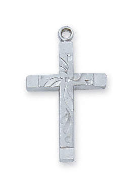 (L8077) Ss Cross 18 Chain & Box" - Unique Catholic Gifts