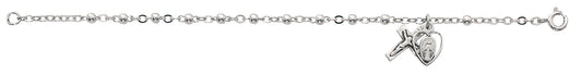 (911L)  6 1/2" All Sterling Bracelet - Unique Catholic Gifts