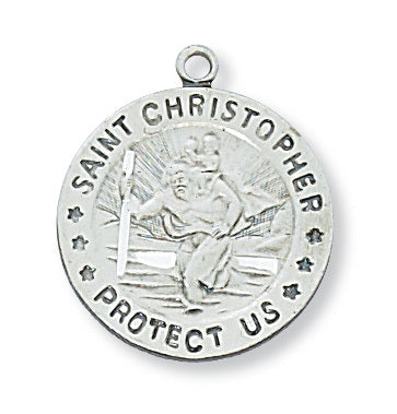 (L310ch) Ss St Chris 18ch&bx" - Unique Catholic Gifts