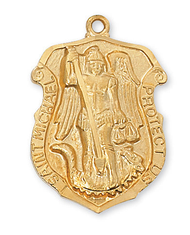 (J414) G/ss St Michael 24ch&bx" - Unique Catholic Gifts