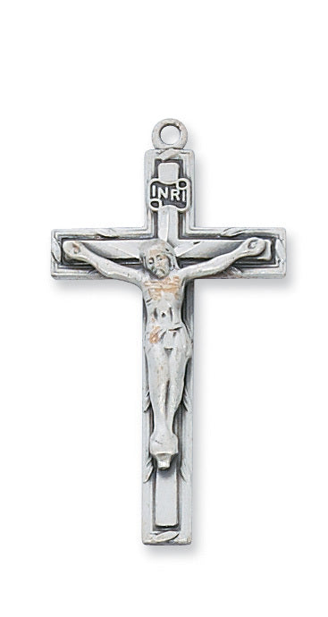 (L9039) Ss Crucifix 18" Ch & Bx - Unique Catholic Gifts