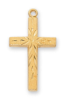 (J7002) G/ss Cross 18 Ch&bx" - Unique Catholic Gifts