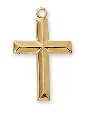 (J7022) G/ss Cross 18 Ch&bx" - Unique Catholic Gifts