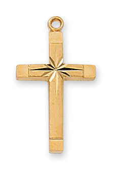 (J8062) G/ss Eng Cross 18 Ch" - Unique Catholic Gifts