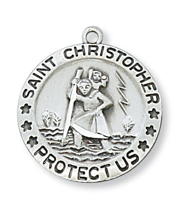 (L313) Ss St Chris 18 Ch&bx" - Unique Catholic Gifts