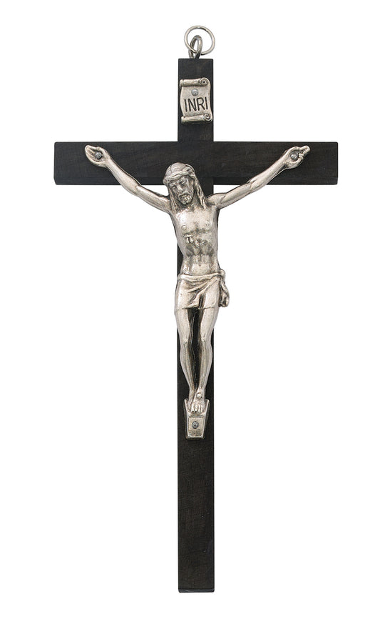 5" Black Wood Crucifix - Unique Catholic Gifts