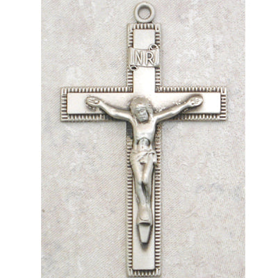 (L9075)  Sterling Silver Crucifix Chain and Box - Unique Catholic Gifts