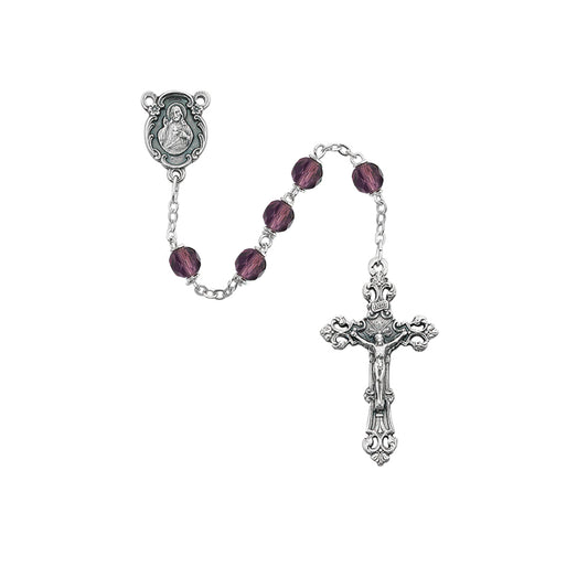 (875-dag) 6mm Ab Dk Ameth/february Rsry - Unique Catholic Gifts