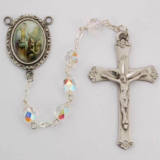 (R193df) 6mm Crystal St Elizabeth Rsry - Unique Catholic Gifts