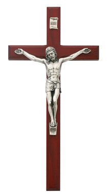 (79-41) 10" Cherry Cfx Silver Corpus - Unique Catholic Gifts