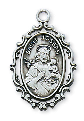 Sterling Silver St. Joseph Medal - Unique Catholic Gifts