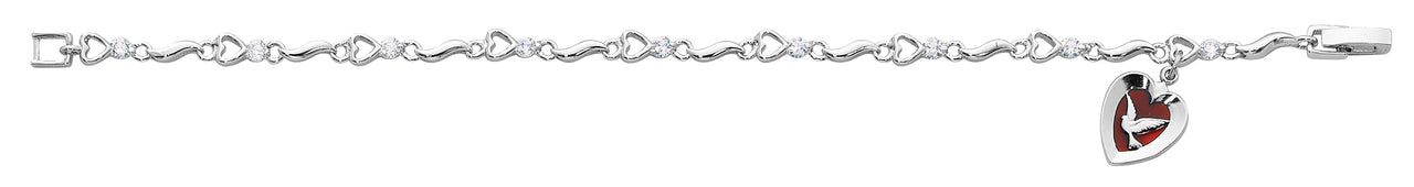 (Br416) 7 1/2" Cubic Zirconia Bracelet - Unique Catholic Gifts