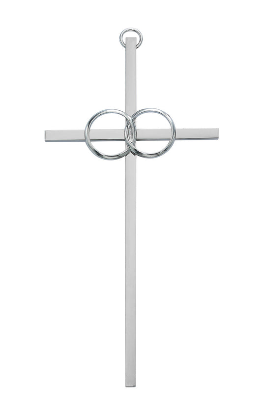 Silver Cana (Wedding) Cross (10") - Unique Catholic Gifts