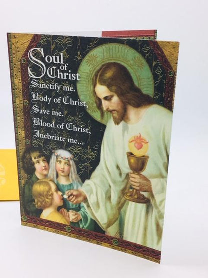 Holy First Communion Greeting Card - Unique Catholic Gifts