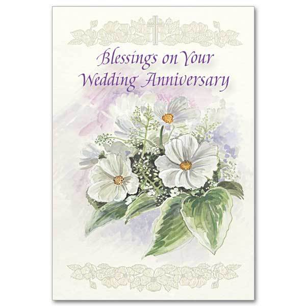 Blessings On Your Wedding Anniversary General Wedding Anniversary (5.5 x 8") - Unique Catholic Gifts