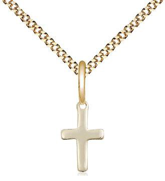 Gold Cross  (1/2") - Unique Catholic Gifts