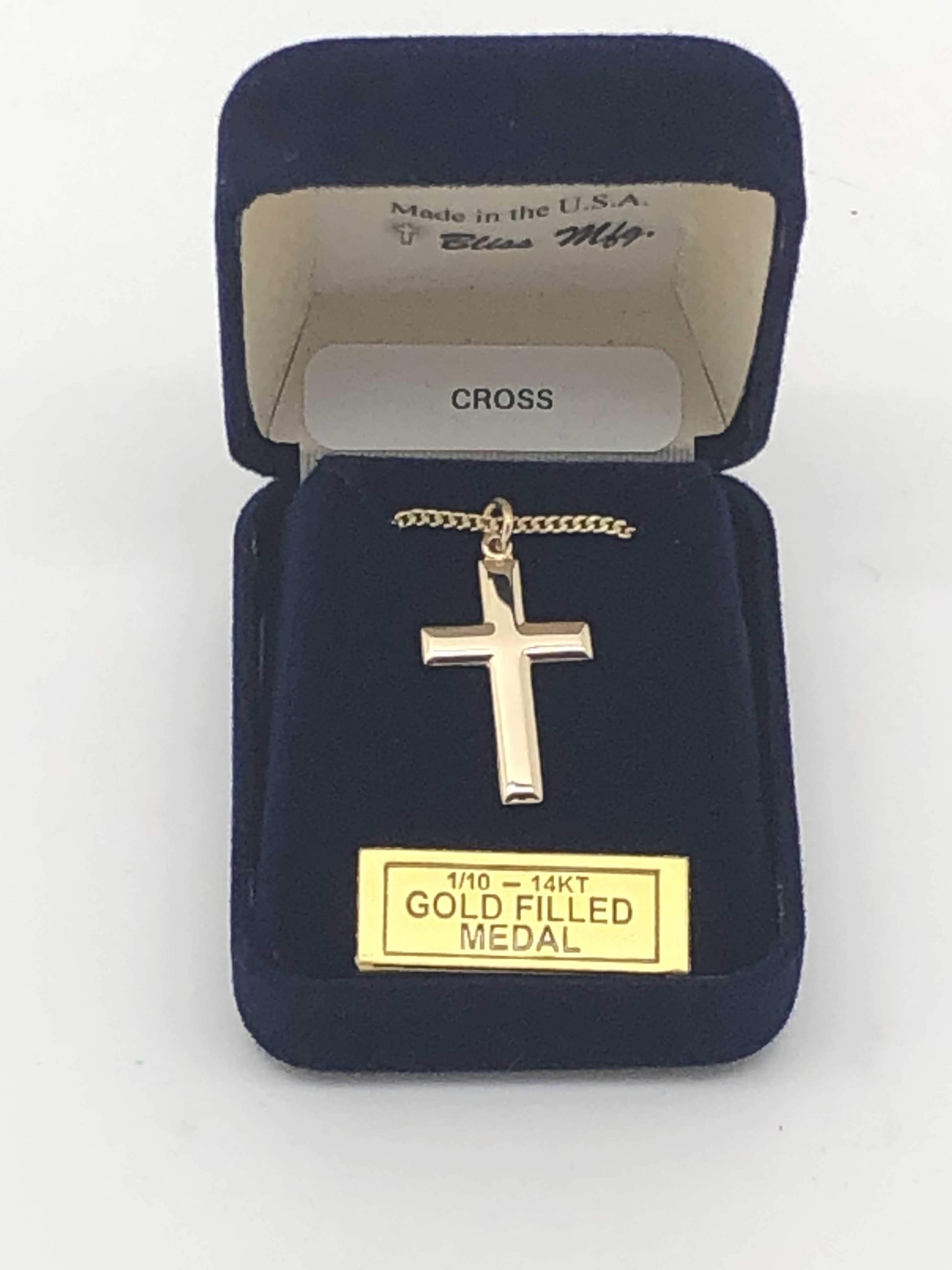 Gold Cross (7/8") - Unique Catholic Gifts