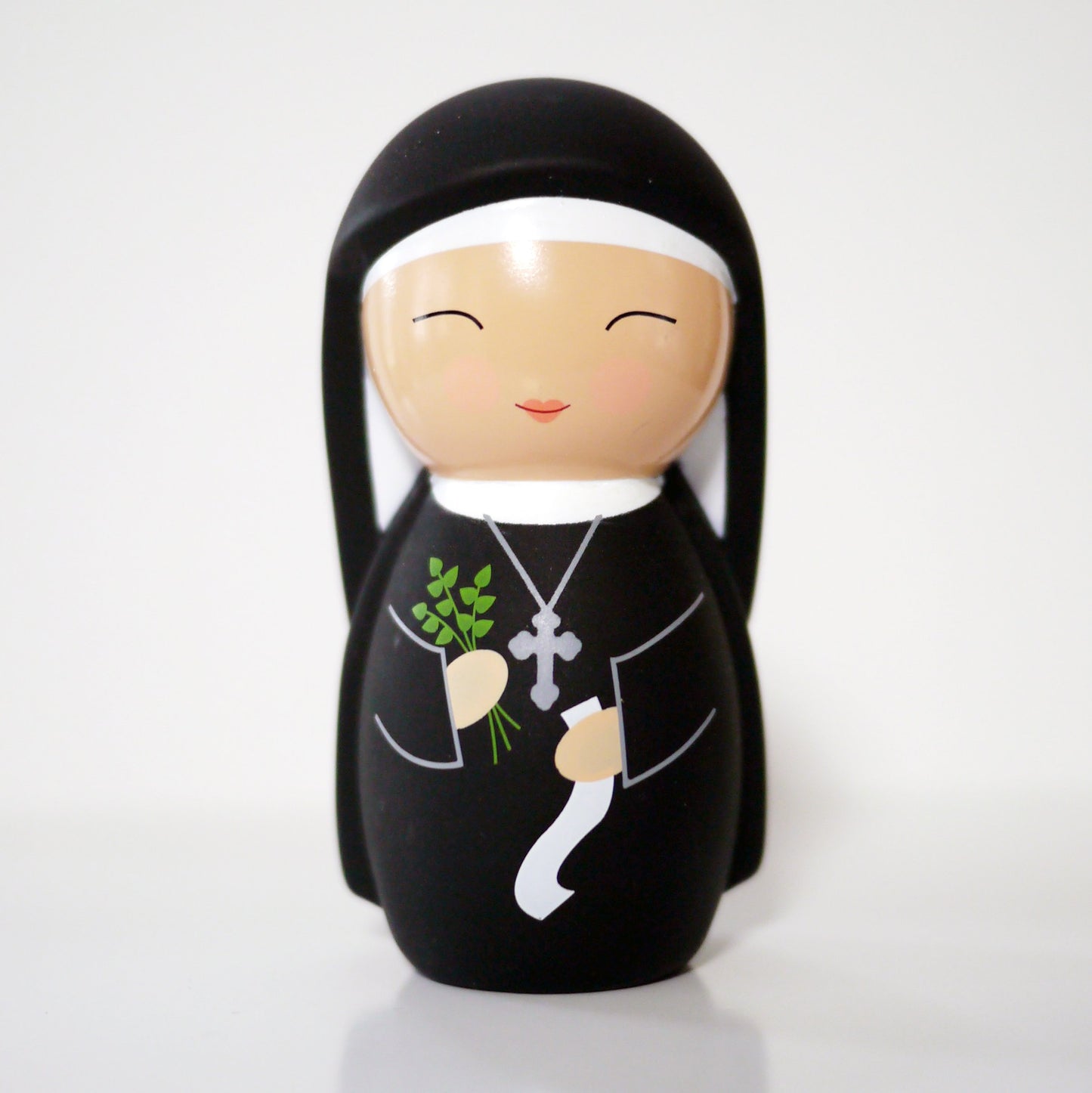 Saint Hildegard of Bingen Shining Light Doll - Unique Catholic Gifts