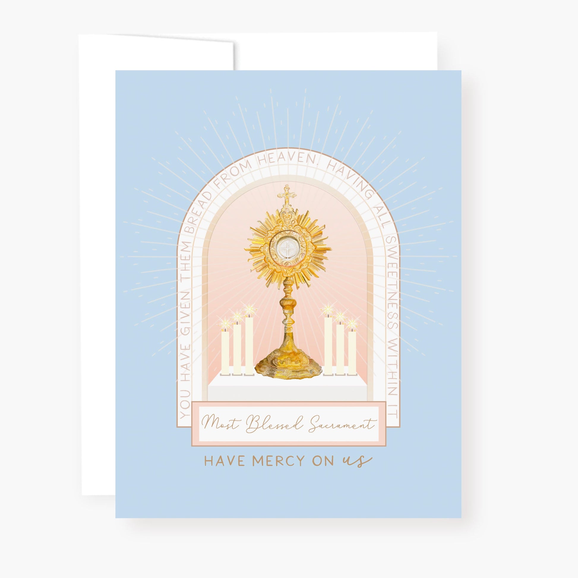 Holy Hour Card | Blue - Unique Catholic Gifts