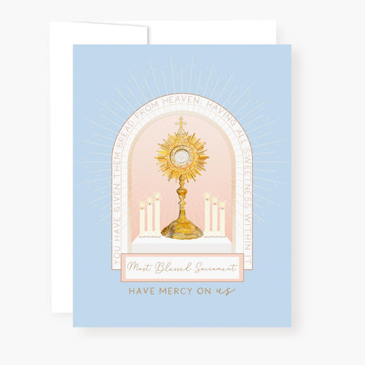 Holy Hour Card | Blue - Unique Catholic Gifts