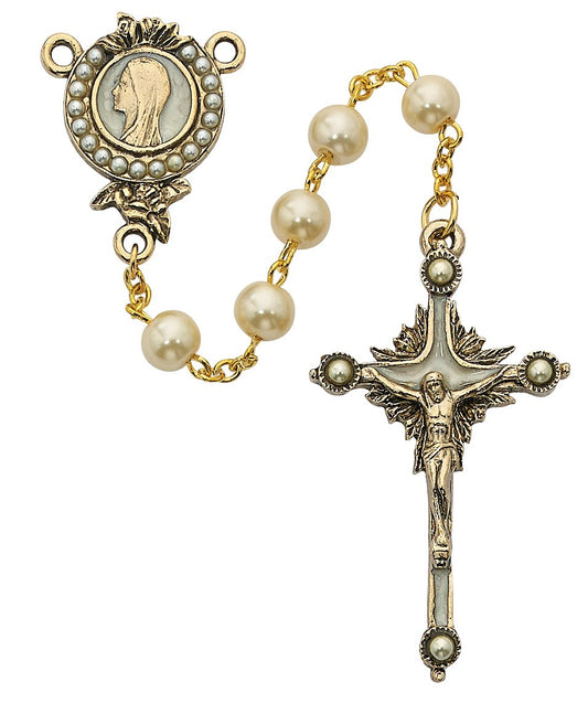 Pearls of Mary Rosary 7MM - Unique Catholic Gifts