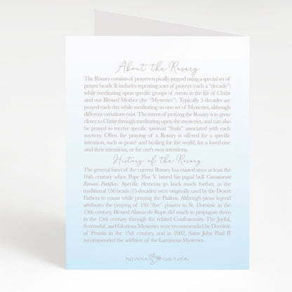 A Rosary was Prayed for your Baptism Greeting Card - Unique Catholic Gifts