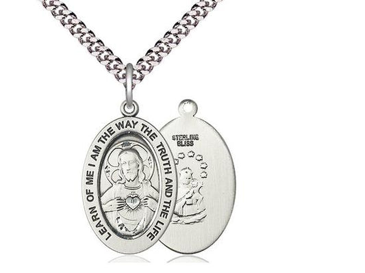 Scapular Oval Medal (1 x 5/8") - Unique Catholic Gifts