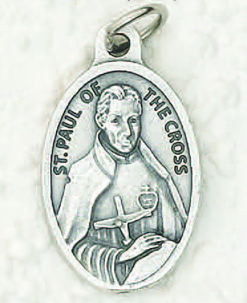 Saint Paul of the Cross Pray for Us Medal (1") - Unique Catholic Gifts